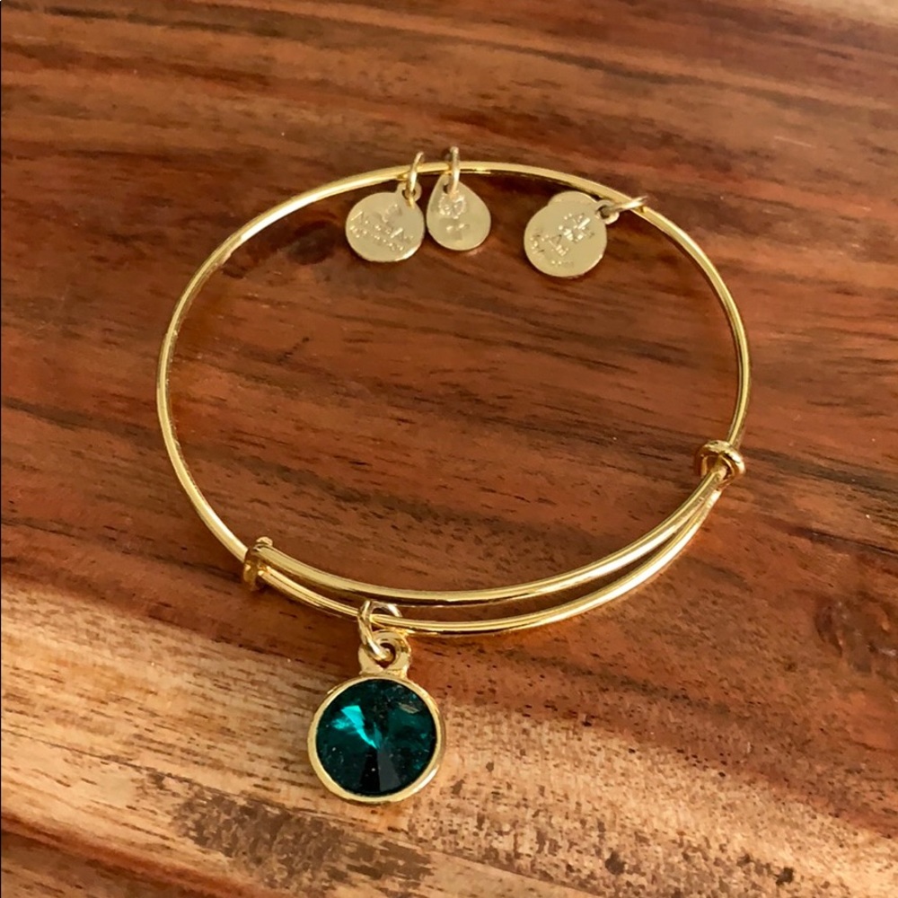 Alex & Ani Emerald Bangle